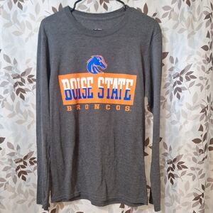 Boise State Broncos Gray Long Sleeve Shirt Medium